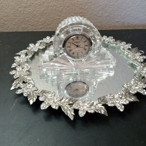 GORGEOUS Waterford Lead Crystal 5" Mantle Or Desk Clock